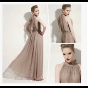 Chiffon sleeveless BoHo maxi dress